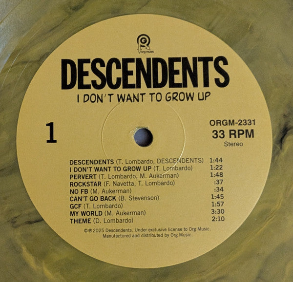 Buy Descendents : I Don't Want To Grow Up (LP, Album, RE, Yel