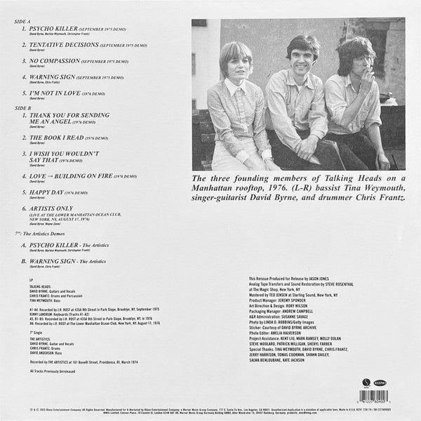 Buy Talking Heads : Tentative Decisions: Demos & Live (LP, Cle + 7