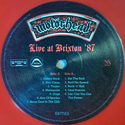 Motörhead : Live At Brixton '87 (LP, Album, RSD, RE, Red)