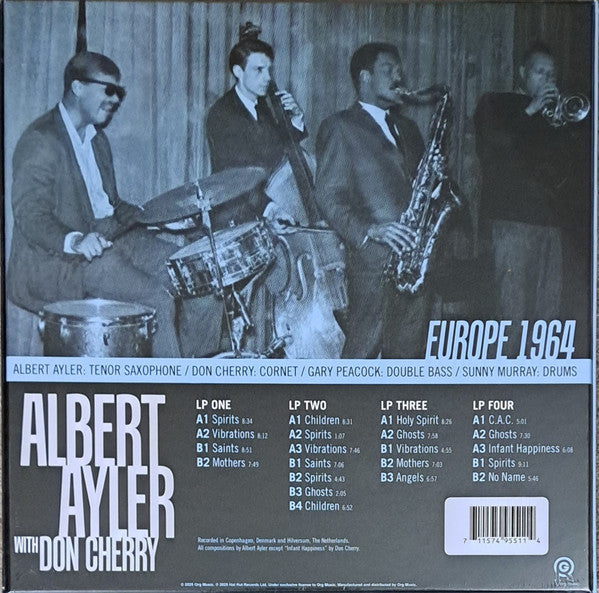 Albert Ayler With Don Cherry : Europe 1964 (4xLP + Box, RSD, Ltd)