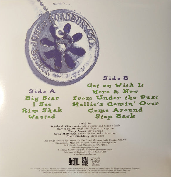 Letters To Cleo : Aurora Gory Alice (LP, Album, RE, Sea)