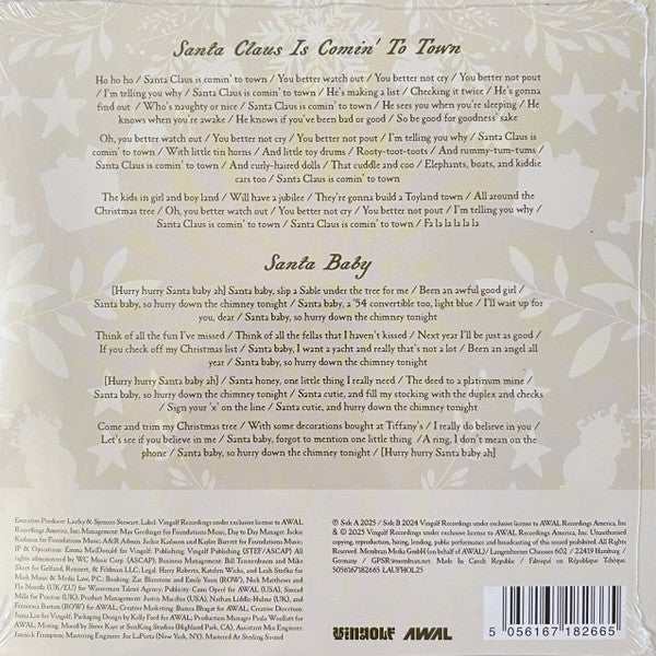 Laufey (2) : A Very Laufey Holiday: The Santa Claus Is Comin’ To Town Edition (7", Single, Mil)