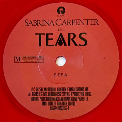 Sabrina Carpenter : Tears  (7", Single, Red)