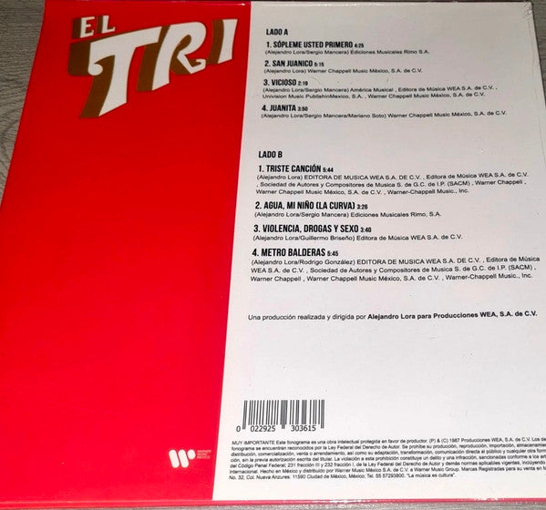 El Tri : Simplemente  (LP, S/Edition)