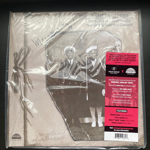 The Heath Brothers / Albert*, Jimmy* And Percy* Featuring Stanley Cowell : Marchin' On! (LP, Album, RE, RM, 180)