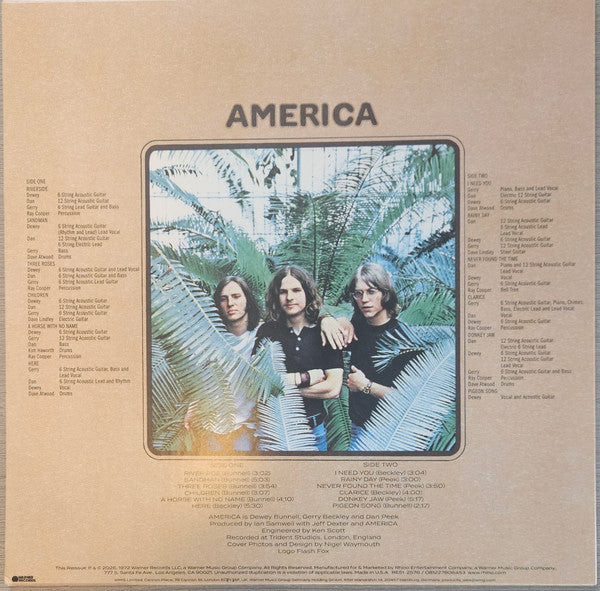 America (2) : America (LP, Album, RE, 180)