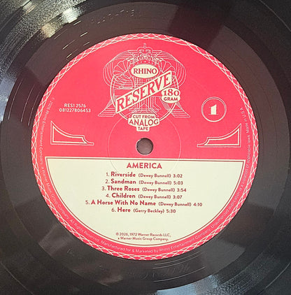 America (2) : America (LP, Album, RE, 180)