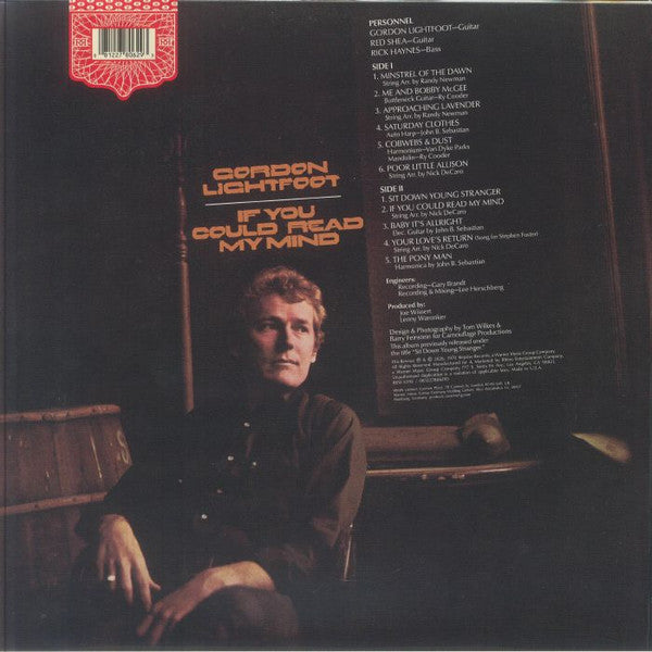 Gordon Lightfoot : If You Could Read My Mind (LP, Album, RE, 180)