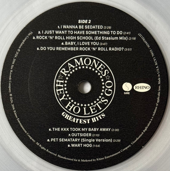 Ramones : Greatest Hits (LP, Comp, RE, Cle)