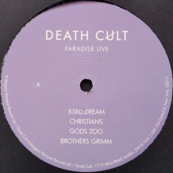 Death Cult : Paradise Live (2xLP, Album, Whi)