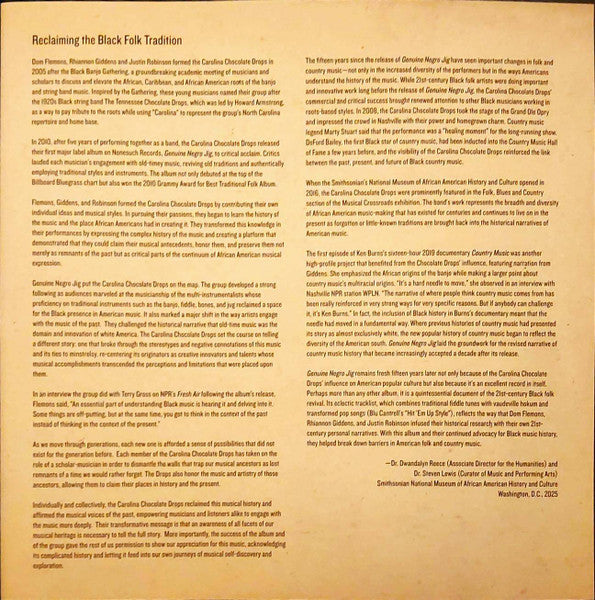 Carolina Chocolate Drops : Genuine Negro Jig (15th Anniversary Edition) (2xLP, Album)