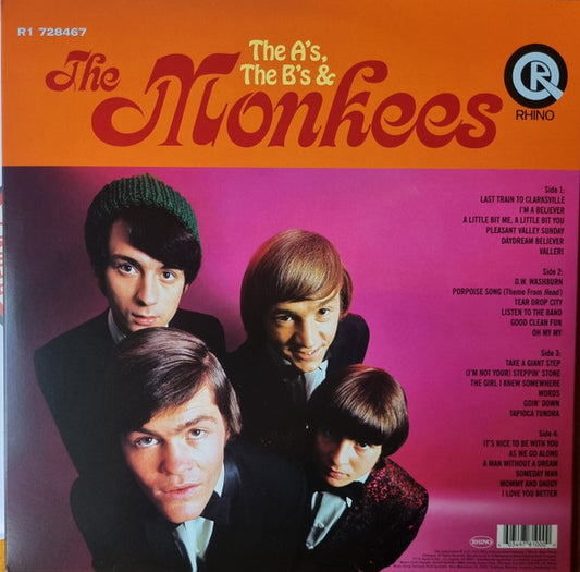 The Monkees : The A's, The B's & The Monkees (2xLP, Comp, Mono)