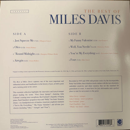Miles Davis : The Best Of Miles Davis (LP, Comp, Aqu)