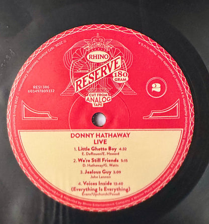 Donny Hathaway : Live (LP, Album, RE, 180)