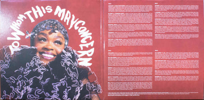 Jill Scott : To Whom This May Concern (2xLP, Album, Ltd, Tra)