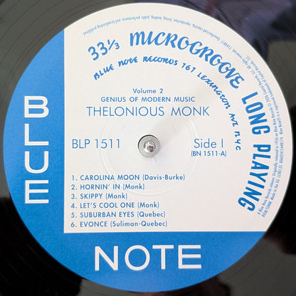 Thelonious Monk : Genius Of Modern Music Volume 2 (LP, Comp, Mono, RE, RM, 180)