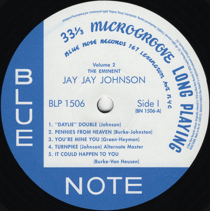 J.J. Johnson : The Eminent Jay Jay Johnson Volume 2 (LP, Comp, Mono, RE, RM, 180)