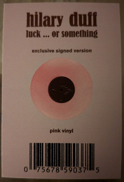 Hilary Duff : Luck... Or Something (LP, Album, Pin)