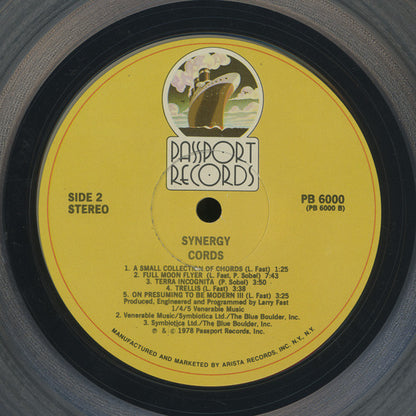 Synergy (3) : Cords (LP, Album, Tra)