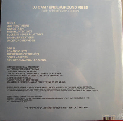 DJ Cam : Underground Vibes (30th Anniversary Edition) (LP, Album, Ltd, RM, 180)