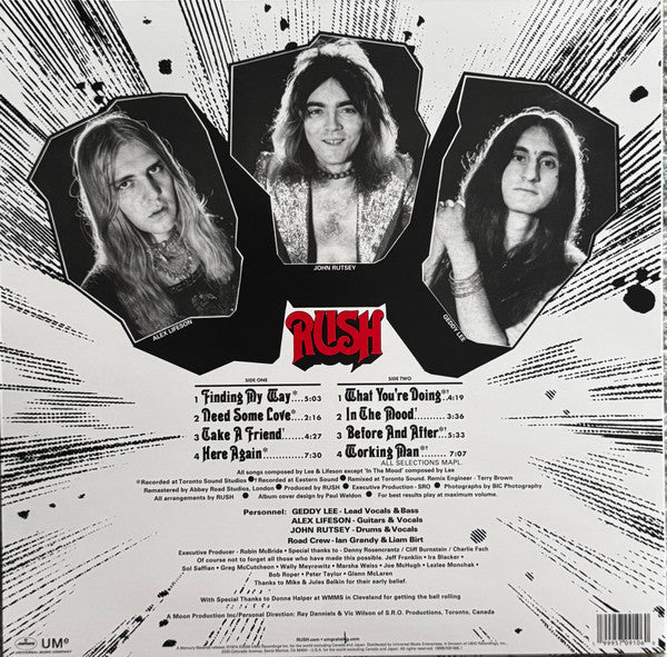 Rush : Rush (LP, Album, RE, RM)
