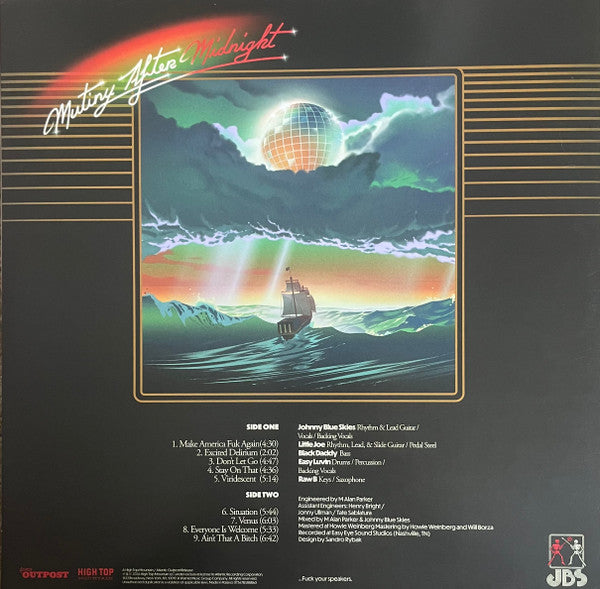 Johnny Blue Skies & The Dark Clouds (2) : Mutiny After Midnight (LP, Album, Ult)