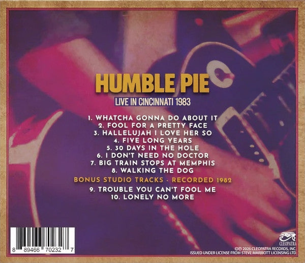 Humble Pie : Live In Cincinnati 1983 (CD, Album)