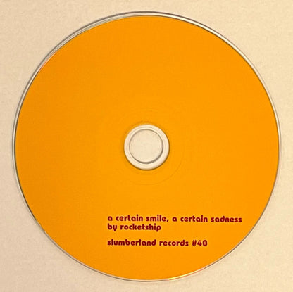 Rocketship : A Certain Smile, A Certain Sadness (CD, Album, RE)