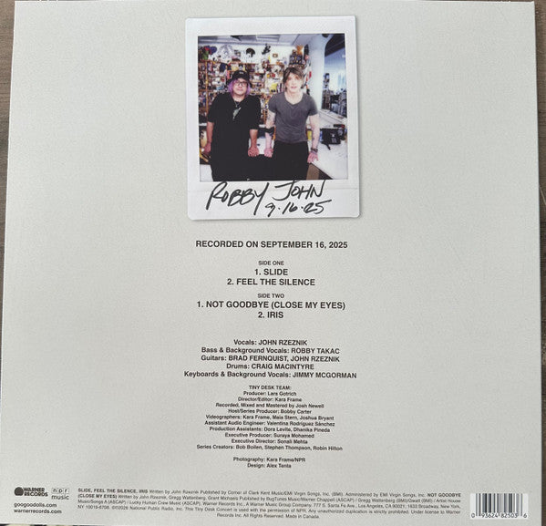 Goo Goo Dolls : Live From NPR's Tiny Desk (LP, Orc)