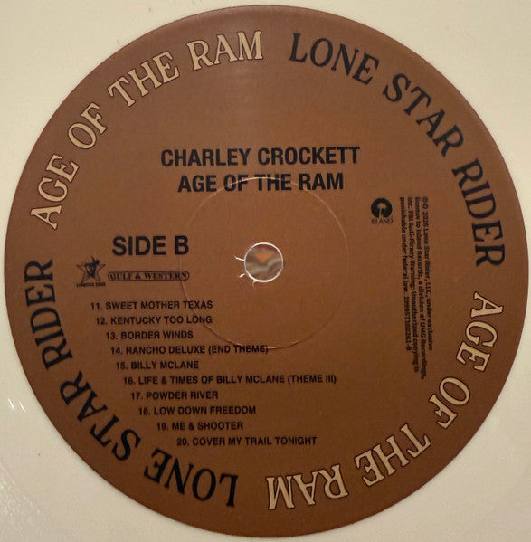 Charley Crockett : Age Of The Ram (LP, Album, Ltd, Whi)