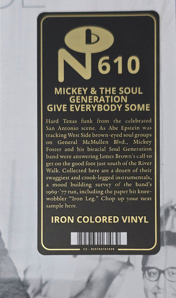 Mickey & The Soul Generation : Give Everybody Some (LP, Comp, Iro)