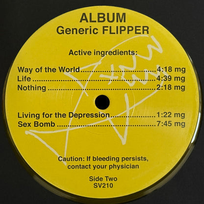 Flipper : Album Generic Flipper (LP, Album, Ltd, RE, Tra)