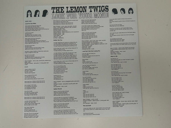 The Lemon Twigs : Look For Your Mind! (LP, Album, Tra)