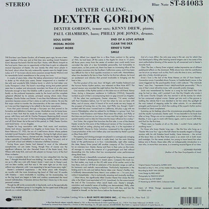 Dexter Gordon : Dexter Calling . . . (LP, Album, RE, 180)