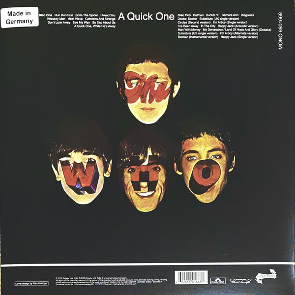 The Who : A Quick One (LP, Album, RE, Ora + LP, Comp, Gre + RSD, Mono, 60)
