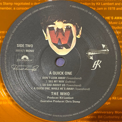 The Who : A Quick One (LP, Album, RE, Ora + LP, Comp, Gre + RSD, Mono, 60)