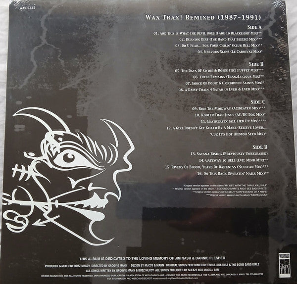 My Life With The Thrill Kill Kult : Sinister Whisperz: The 'Wax Trax' Years (1987-1991) (2xLP, RSD, Comp, Ltd, Smo)