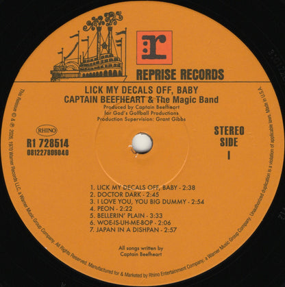 Captain Beefheart & The Magic Band : Lick My Decals Off, Baby (LP, Album, RE + LP + RSD, Dlx, Ltd, Gat)