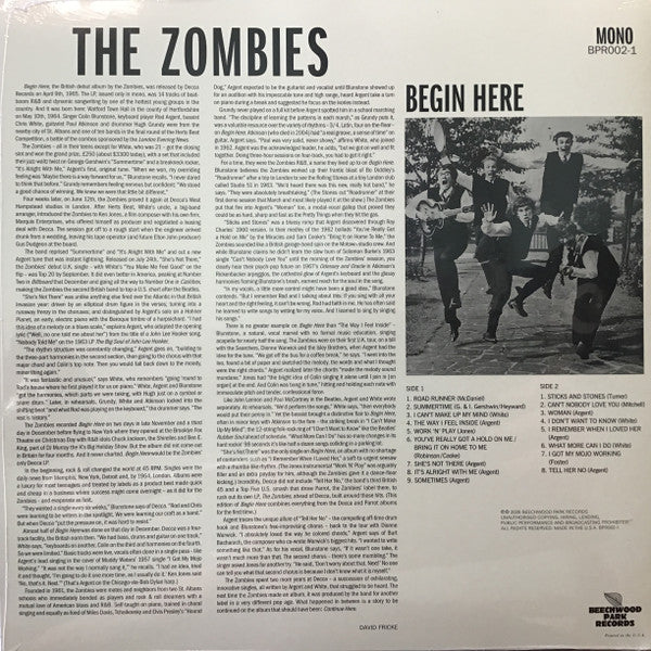 The Zombies : Begin Here (LP, Album, Mono, Ltd, RE, RM, Cle)