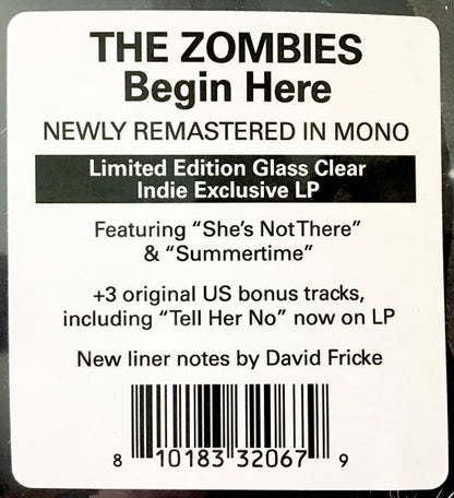 The Zombies : Begin Here (LP, Album, Mono, Ltd, RE, RM, Cle)