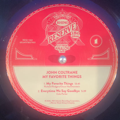 John Coltrane : My Favourite Things (LP, Album, RE)