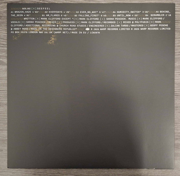 Seefeel :  Sol.Hz (LP, Album)