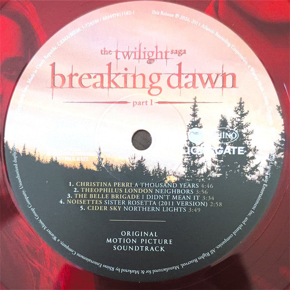 Various : The Twilight Saga: Breaking Dawn, Part 1 (Original Motion Picture Soundtrack) (2xLP, Comp, RE, Red)