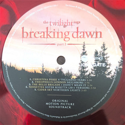 Various : The Twilight Saga: Breaking Dawn, Part 1 (Original Motion Picture Soundtrack) (2xLP, Comp, RE, Red)