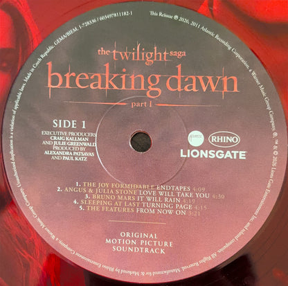 Various : The Twilight Saga: Breaking Dawn, Part 1 (Original Motion Picture Soundtrack) (2xLP, Comp, RE, Red)
