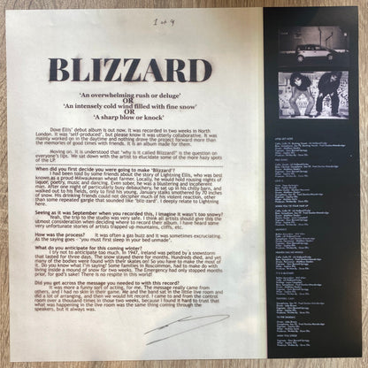 Dove Ellis : Blizzard (LP, Album, Ltd, Gol)