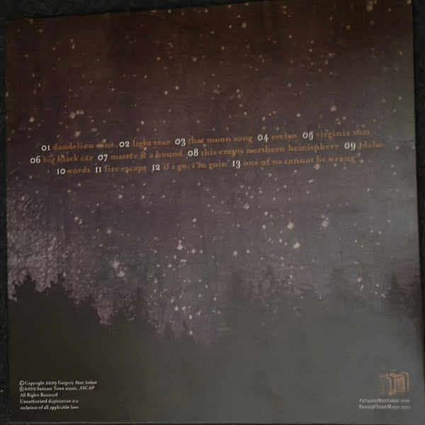 Gregory Alan Isakov : This Empty Northern Hemisphere  (LP, Album, RE, Pin)