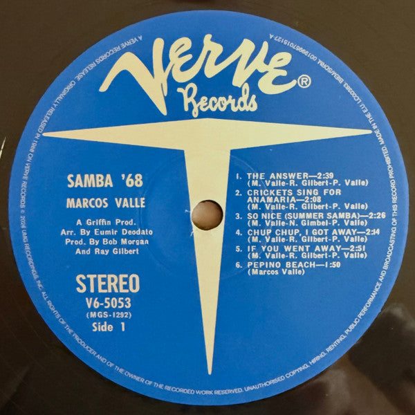 Marcos Valle : Samba '68 (LP, Album, RE, 180)