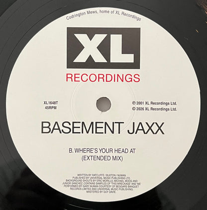 Basement Jaxx : Where's Your Head At (Steve Angello Remix) (12", Single)