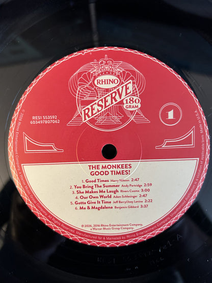 The Monkees : Good Times! (LP, Album, 180)